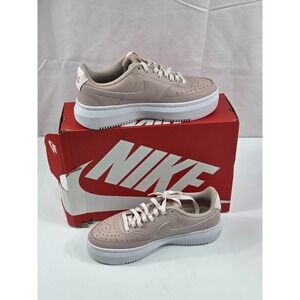 Nike Court Vision‎ Alta Shoes Womens Size 9 Pink Platform Preppy DM0113-600
